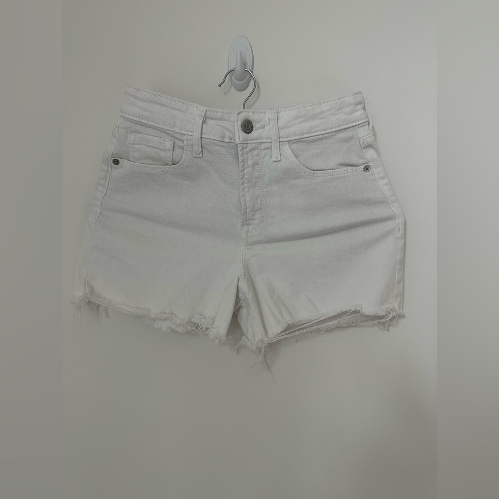 White Denim Shorts